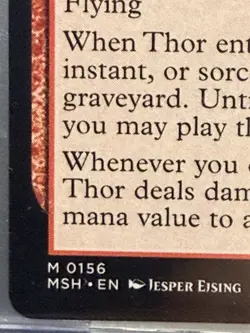 Thor, God of Thunder #156 (NM) Super Heroes MTG Non-Foil Magic The Gathering - Image 4
