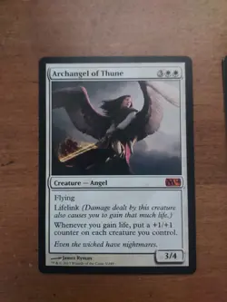 Magic the Gathering - Archangel of Thune - Magic 2014 (M14) LP - Image 2