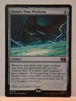 MTG Doom's Time Platform x1 Commander Marvel Super Heroes Regular NM/PFresh! - Image 1