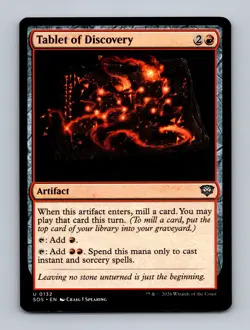 Tablet of Discovery Secrets of Strixhaven Non-Foil MTG NM - Image 1