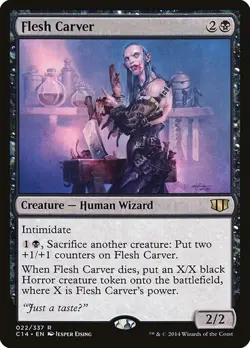 MTG - Flesh Carver - Commander 2014 - Magic the Gathering - Image 1