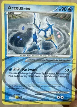 Pokemon TCG Arceus AR4 Holo Rare English 90 HP Fastwave 50 Basic Card - Image 1