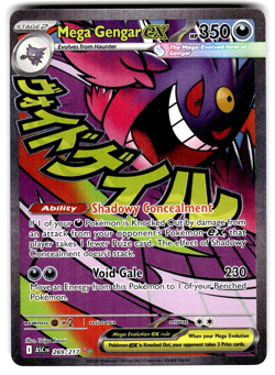 Pokemon ME Ascended Heroes Card 269/217 Mega Gengar ex Mega Attack Rare - Image 1