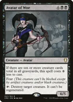 MTG - Avatar of Woe - Commander Anthology 2 - Magic the Gathering - Image 1