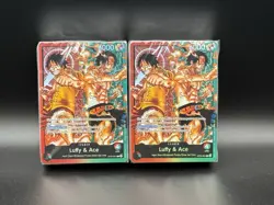 ONE PIECE ENGLISH TCG: (ST-30) Starter Deck EX: Luffy & Ace BRICK ONLY SEALED x2 - Image 1