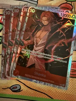 One piece TCG Op09 Shanks SR X4 Playset OP09-004 / PRB2 - Image 1