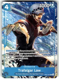 One Piece Promotion Card OP07-047 Trafalgar Law (Welcome Pack Vol. 2) - Image 1