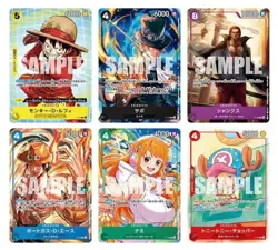 One Piece Complete Set Mcdonald's 2025 Promo Card Game 6 piece Japanese - Image 5
