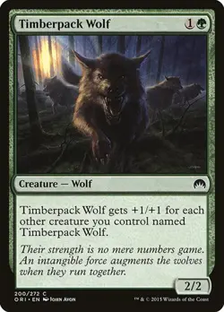 [4x] Timberpack Wolf ORI LP MTG - Image 1