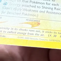 Shining Raichu 111/105 Neo Destiny Holo Unlimited Secret Rare Pokemon Card ENG - Image 4