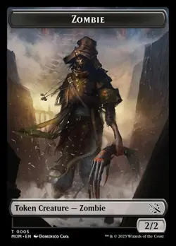 [4x] Zombie - Token TMOM LP MTG - Image 1