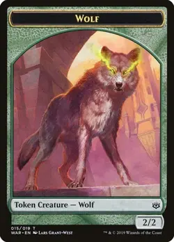 [4x] Wolf - Token TWAR LP MTG - Image 1