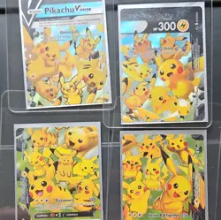 Pokemon TCG Pikachu V-UNION Promo Cards SWSH139 4-Card Set Holo English - Image 1