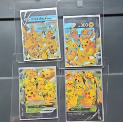 Pokemon TCG Pikachu V-UNION Promo Cards SWSH139 4-Card Set Holo English - Image 2