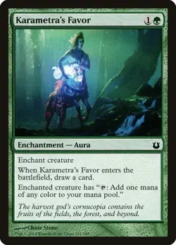 [4x] Karametra's Favor BNG LP MTG - Image 1