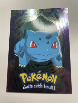 Pokemon Bulbasaur Topps Series 1 E1 of 12 Foil - Image 1