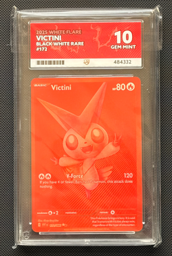 Victini 172/086 ACE 10 GEM MINT White Flare Pokemon TCG - Image 1
