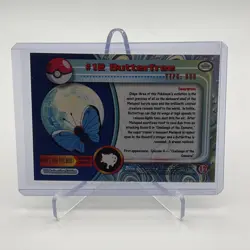 Butterfree #12 Pokemon Topps Animation Edition Black Label - Image 5