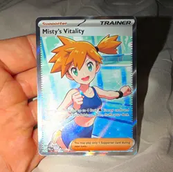 Pokemon TCG Misty's Vitality 111/084 Prismatic Evolutions Ultra Rare Holo - Image 1