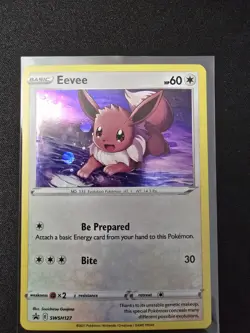 Pokemon TCG - Eevee SWSH127 - Black Star Promo - Cosmos Holo Rare NM/M #SWSH127 - Image 1