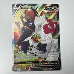 Pokemon Duraludon V (Alternate Full Art) 198/203 SWSH07: Evolving Skies Holo NM - Image 1