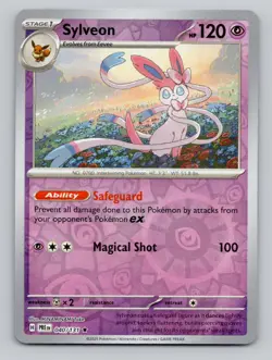 Sylveon 040/131 Rare Prismatic Evolutions Pokemon Reverse Holo Near Mint - Image 1