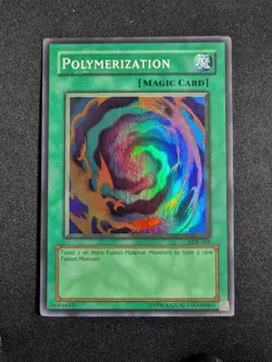 Yugioh - Polymerization LOB-059 Unlimited Super Rare MP - Image 1