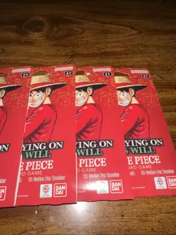 One Piece OP-13 Carrying On His Will Sleeved Booster Packs - Lot of 5 - SEALED - Image 3