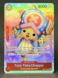 One Piece TCG Tony Tony Chopper EB01-006 SR Memorial Collection English NM - Image 1