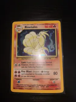 Pokemon TCG Ninetales Holo Rare Base Set 12/102 - Image 1