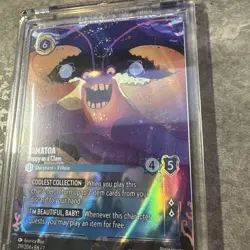 Disney Lorcana Archazia's Island: TAMATOA Happy as a Clam ENCHANTED FOIL 219/204 - Image 3