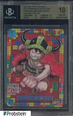2025 One Piece Promos JPN P110 Monkey D. Luffy Premium Card Coll BGS 10 PRISTINE - Image 1
