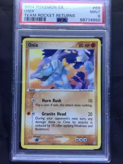 Pokemon Cards: EX Team Rocket Returns Common: Onix 69/109: PSA 9 - Image 2