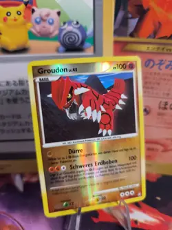 Pokemon Karte Card Groudon LV. 45 Legends Awkakend Reverse Holo NM- Deutsch - Image 1