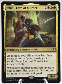 Bhaal, Lord of Murder 268/361 Commander Legends: Baldur's Gate CLB MTG NM - Image 1