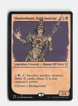 Shadowheart, Dark Justiciar Showcase 392 Commander Legends: Baldur's Gate MTG NM - Image 1