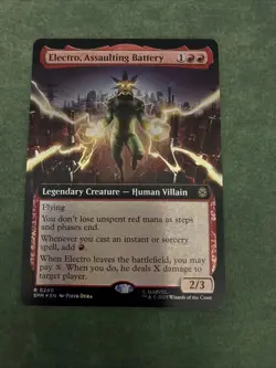 Electro, Assaulting Battery (Extended Art) [SPM - 260] - NM [Foil] TCG MTG - Image 1