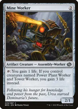 1x Mine Worker NM Eng MTG - The Brothers' War - Image 1