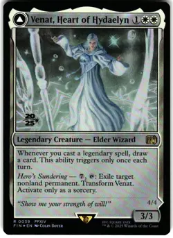 *PRERELEASE* FINAL FANTASY #39 Venat, Heart of Hydaelyn -FOIL - Image 1