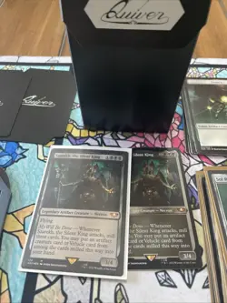 Warhammer 40k Necron Dynasties Commander Deck 160 sleeves + box MTG Complete Set - Image 2
