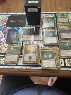 Warhammer 40k Necron Dynasties Commander Deck 160 sleeves + box MTG Complete Set - Image 3
