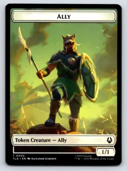 Ally // Clue Double-Sided Token 0005 MTG Magic the Gathering - Image 1