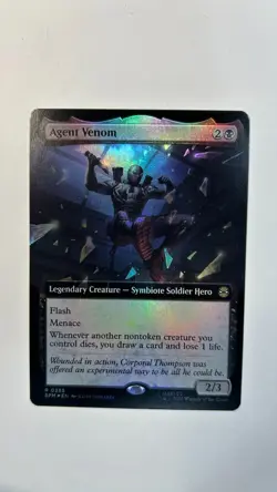 MTG Marvel Spider-Man Agent Venom #0255 Extended Art Foil Rare - Image 1