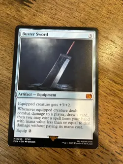 Magic: The Gathering 2025 Final Fantasy Buster Sword Mythic Rare Mint Condition - Image 1