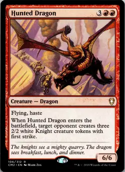 Hunted Dragon 106 Rare Commander Anthology Volume II MTG NM - Image 1