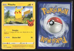 Pikachu 049/203 Promo Trick or Trade BOOster Pokemon Near Mint - Image 3