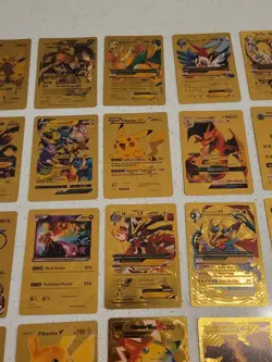 Lot of 55 Gold Foil Pokemon Card Fan Art Cards (All Cards Pictured) Great Cond - Image 3