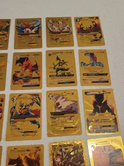 Lot of 55 Gold Foil Pokemon Card Fan Art Cards (All Cards Pictured) Great Cond - Image 4