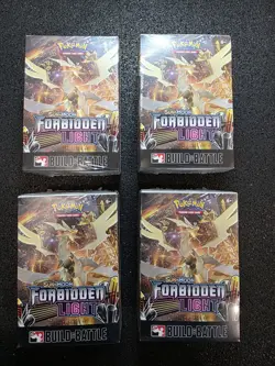 *SEALED* *Lot of 4* Pokemon TCG ~ Forbidden Light Build and Battle Box Sun Moon - Image 1