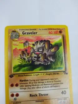 MINT Graveler 37/62 1st Edition Fossil Set Pokemon NON HOLO TCG WOTC - Image 2